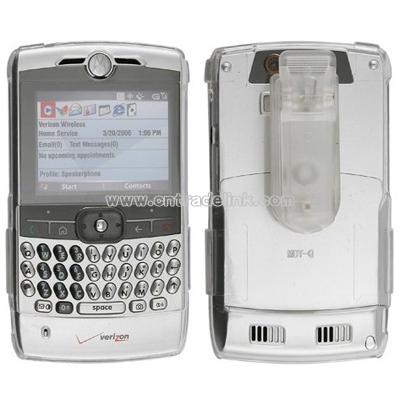 Clip-on Crystal Case with Belt Clip for Motorola Q