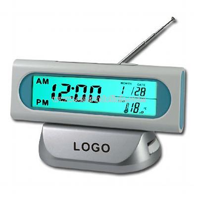 Clock Controlled FM Radio w/ Calendar & Backlight