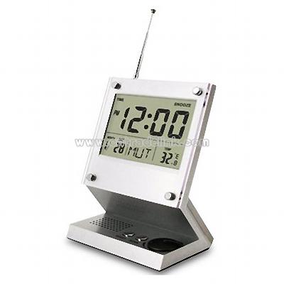 Clock Radio with Temperature Display