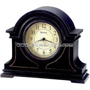 Clock made of solid wood case