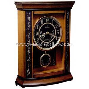 Clock made of solid wood