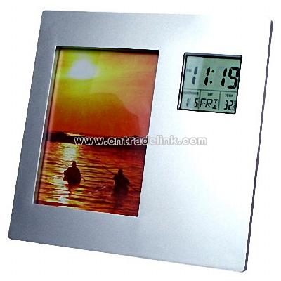 Clock with Photo Fram