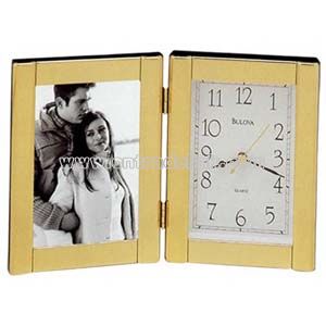 Clock with picture frame