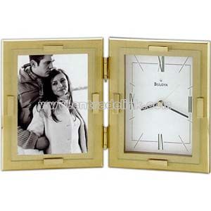 Clock with picture frame