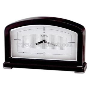 Clock with solid wood case