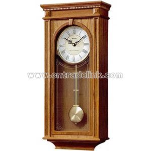 Clock with wood case
