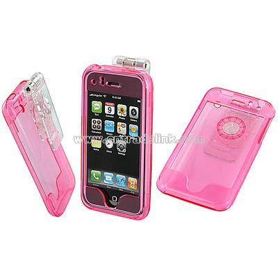 ClrC-iPhone3G 3G Crystal Clear Pink Case