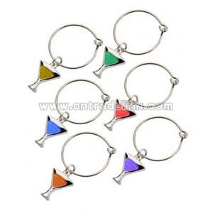 Cocktail Shaped Wine Charms