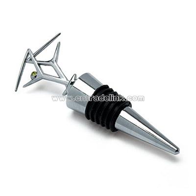 Cocktail with Olive Green Crystal Wine Stopper Wedding Favor in Gift Packaging