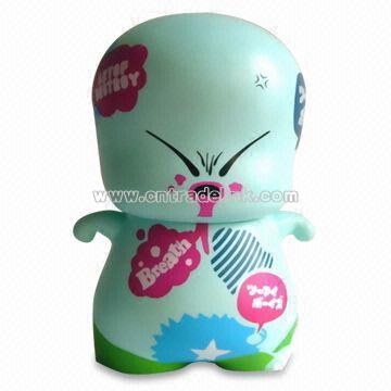 Coin Bank in Cartoon Man Design