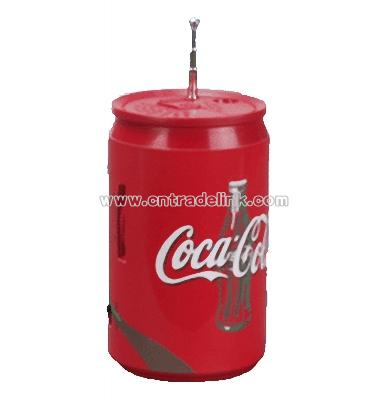 Cola Can Shape FM Auto Scan Radio