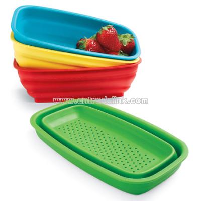 Collapsible Silicone Mini Colanders