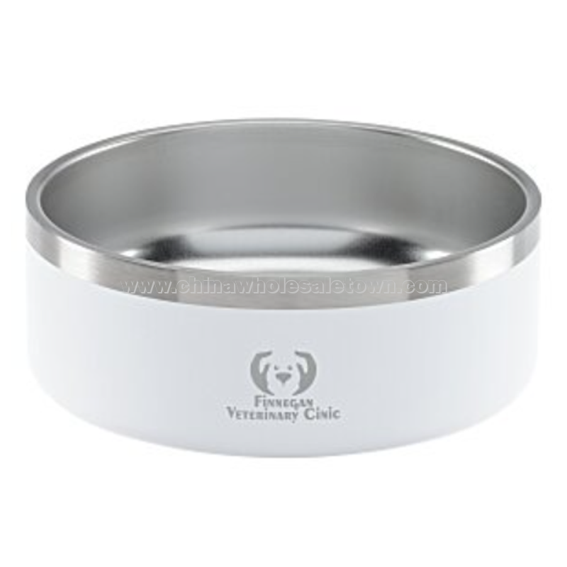 Color Accent Stainless Steel Pet Bowl