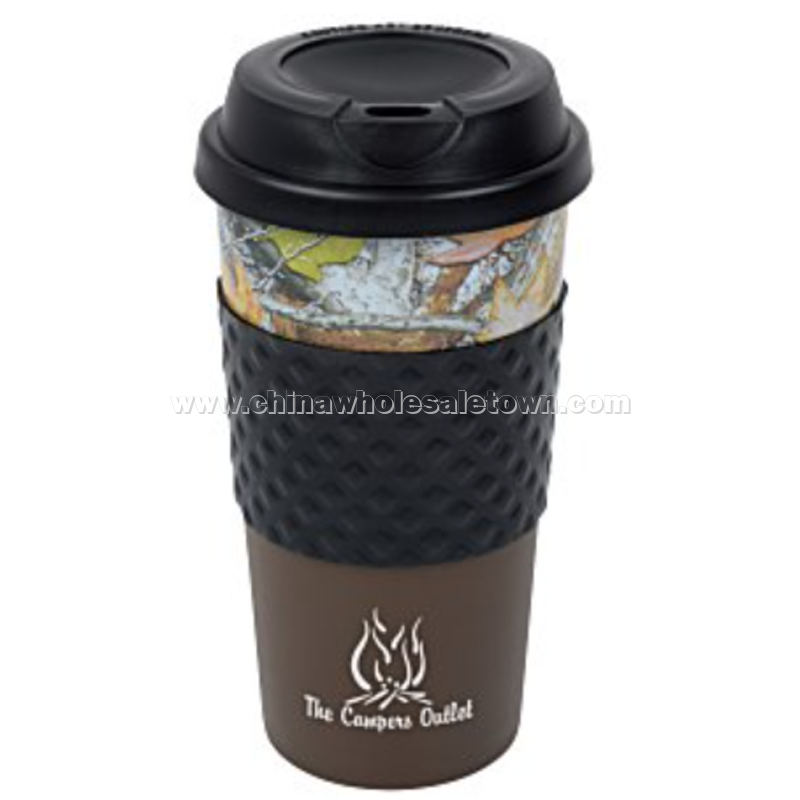 Color Banded Classic Coffee Cup - Camo - 16 oz.