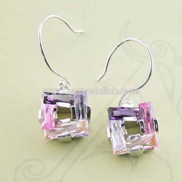 Color CZ Earring