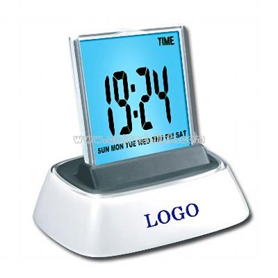 Color Changing LCD Digital Clock