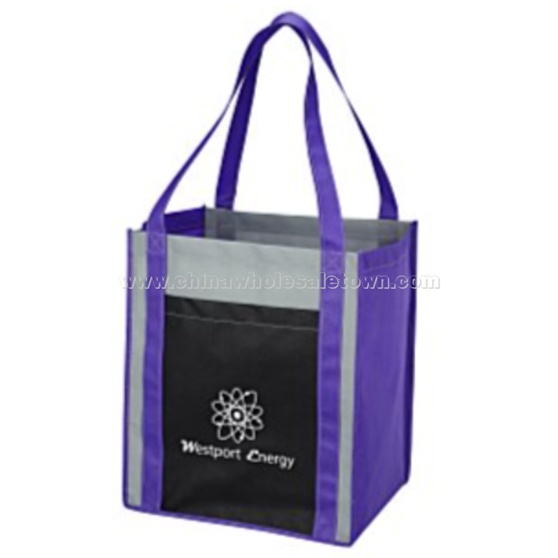 Color Combo Grocery Pocket Tote