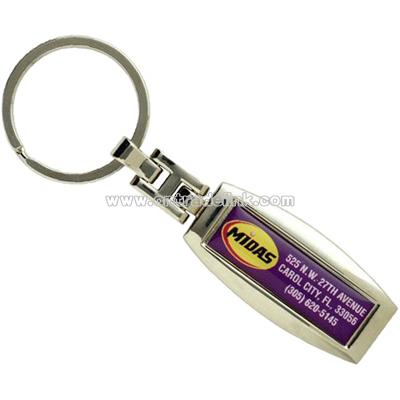 Color Dome Chrome Keychain