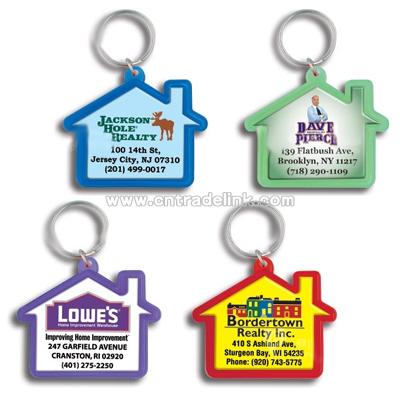 Color Dome House-Shaped Keychain