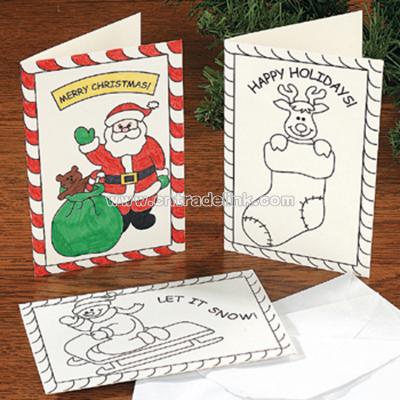 Color Your Own! Holiday Cards