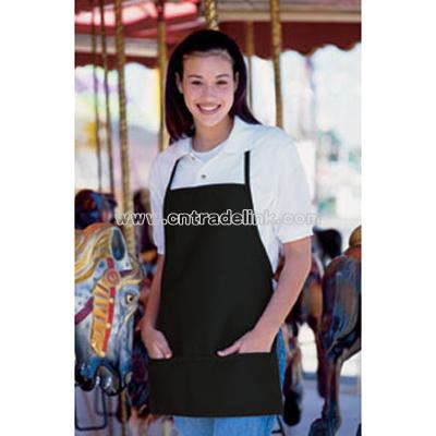 Colored Bib Apron - 3 Pockets