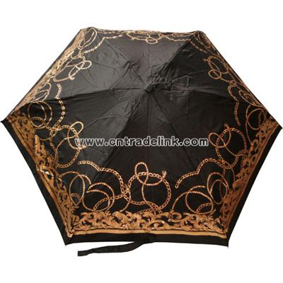 Compact Automatic Open & Close  Baraoque Scarf Umbrella