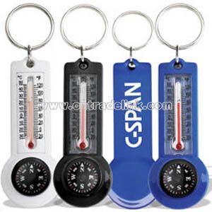 Compass/Thermometer Key Ring