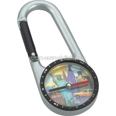 Compass With Carabiner