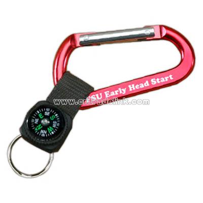 Compass carabiner clip