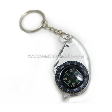 Compass with key ring