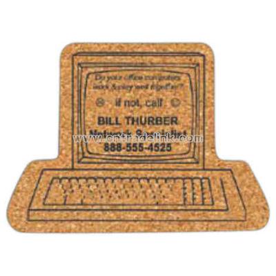 Computer cork coaster