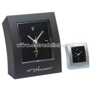 Contemporary curved alarm clock