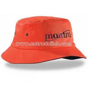 Contrast Brim Bucket Hat