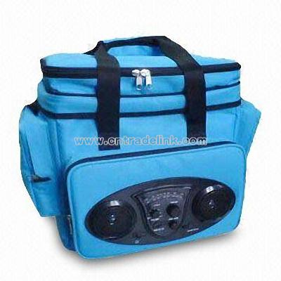 Cooler Bag with Built-in Stereo AM/FM Radio