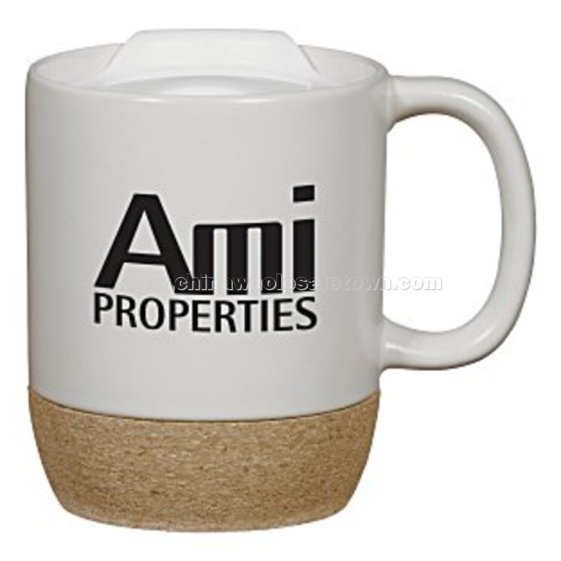 Cork Bottom Ceramic Mug - 12 oz.