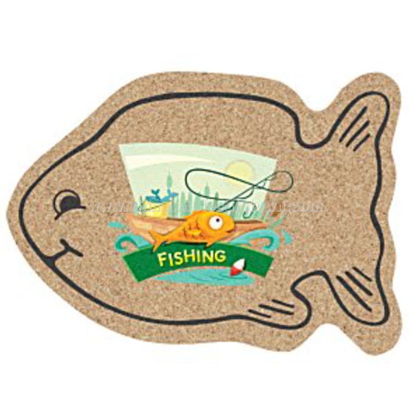 Cork Coaster - Fish - Full Color