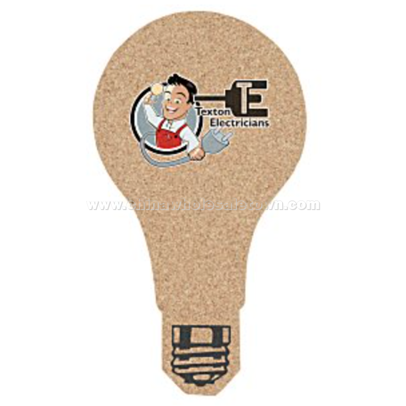 Cork Coaster - Light Bulb - Full Color