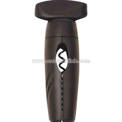 Corkscrew with spring loaded sides