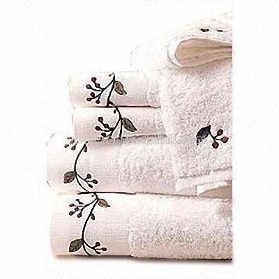 Cotton Towel Set with Embroidery