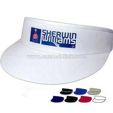 Cotton twill golf visor