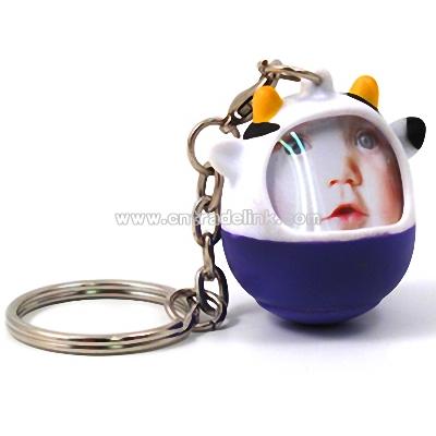 Cow Face Keyring