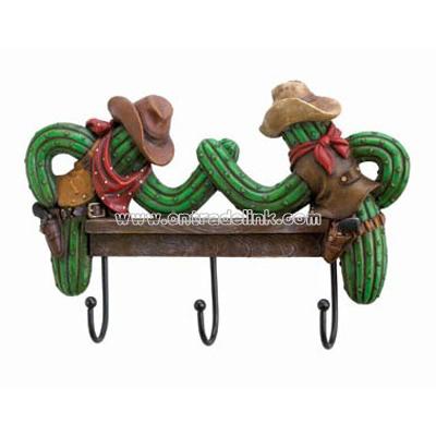 Cowboy Cactus Wall Hooks