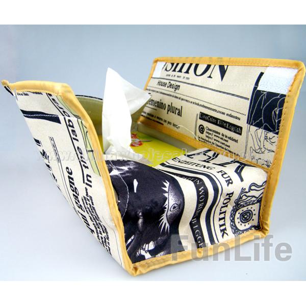 Creative nostalgia Newspapers Tissues Box