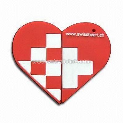 Credit Card Heart USB Flash Drive