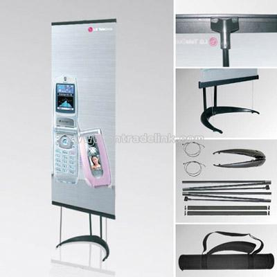 Crescent-shape L Banner Stand