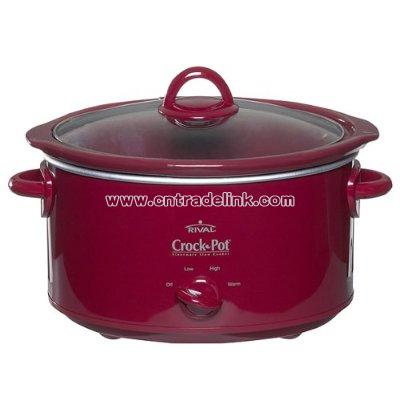 Crock-Pot 4-qt. Oval Slow Cooker - Red