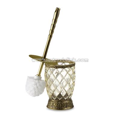 Crystal Bell Gold Toilet Brush