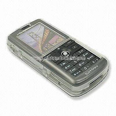 Crystal Case with Plastic Protect Screen for mobile Phones