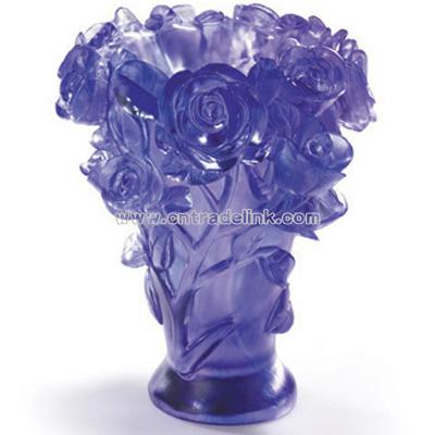 Crystal Glass Liuli Vase -Rose Vase