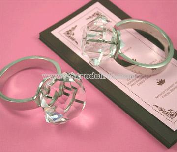 Crystal Glass Napkin Ring (Crystal Decoration Craft)
